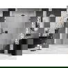 Mexen Lunar-B drzwi prysznicowe uchylne prawe 130 cm, transparent, gun gray szczotkowany - 832S-130-050-66-00-P