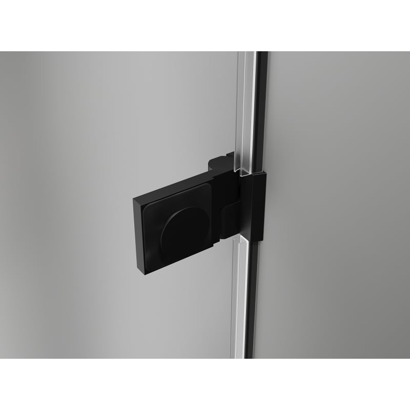 Mexen Lunar-B drzwi prysznicowe uchylne prawe 110 cm, transparent, czarne - 832S-110-050-70-00-P