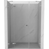 Mexen Lunar drzwi prysznicowe uchylne lewe 135 cm, transparent, chrom - 834S-135-050-01-00-L