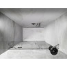 Mexen Lunar drzwi prysznicowe uchylne lewe 135 cm, transparent, chrom - 834S-135-050-01-00-L