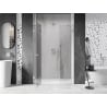 Mexen Lunar drzwi prysznicowe uchylne lewe 140 cm, transparent, chrom - 834S-140-050-01-00-L