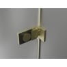 Mexen Lunar-F L drzwi prysznicowe składane prawe 135 cm, transparent, złote szczotkowane - 836SL-135-050-55-00-P