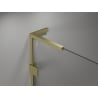 Mexen Lunar-F L drzwi prysznicowe składane prawe 135 cm, transparent, złote szczotkowane - 836SL-135-050-55-00-P