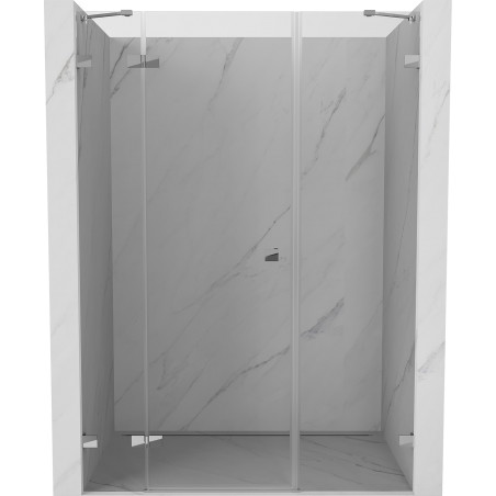 Mexen Lunar drzwi prysznicowe uchylne lewe 150 cm, transparent, chrom - 834S-150-050-01-00-L
