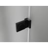 Mexen Lunar-B drzwi prysznicowe uchylne prawe 140 cm, transparent, czarne - 832S-140-050-70-00-P