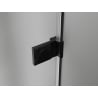 Mexen Lunar-B drzwi prysznicowe uchylne prawe 140 cm, transparent, czarne - 832S-140-050-70-00-P