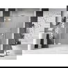 Mexen Lunar drzwi prysznicowe uchylne lewe 145 cm, transparent, białe - 834S-145-050-20-00-L