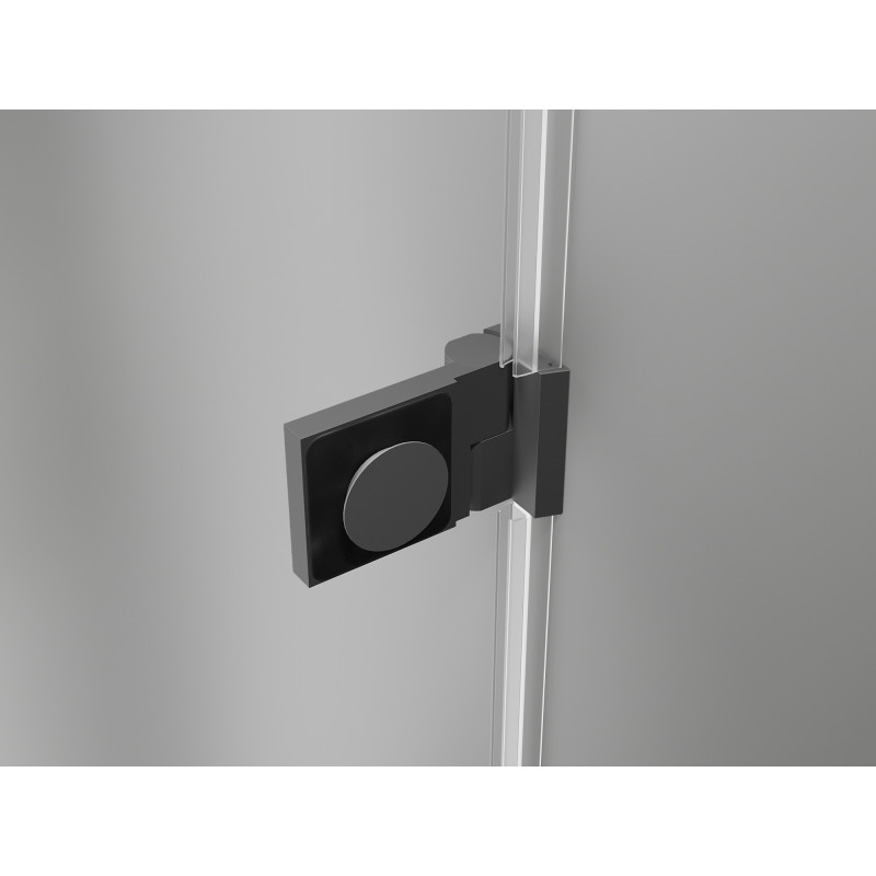 Mexen Lunar-B drzwi prysznicowe uchylne prawe 110 cm, transparent, gun metal - 832S-110-050-95-00-P
