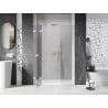 Mexen Lunar drzwi prysznicowe uchylne lewe 160 cm, transparent, białe - 834S-160-050-20-00-L