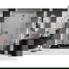 Mexen Lunar-F L drzwi prysznicowe składane prawe 135 cm, transparent, miedź szczotkowana - 836SL-135-050-65-00-P
