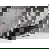 Mexen Lunar-F L drzwi prysznicowe składane prawe 140 cm, transparent, miedź szczotkowana - 836SL-140-050-65-00-P