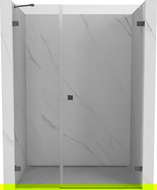 Mexen Lunar-B drzwi prysznicowe uchylne prawe 115 cm, transparent, gun metal - 832S-115-050-95-00-P