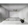 Mexen Lunar drzwi prysznicowe uchylne lewe 135 cm, transparent, złote - 834S-135-050-50-00-L
