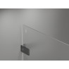 Mexen Lunar-F L drzwi prysznicowe składane prawe 110 cm, transparent, gun gray szczotkowany - 836SL-110-050-66-00-P