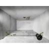 Mexen Lunar drzwi prysznicowe uchylne lewe 140 cm, transparent, złote - 834S-140-050-50-00-L