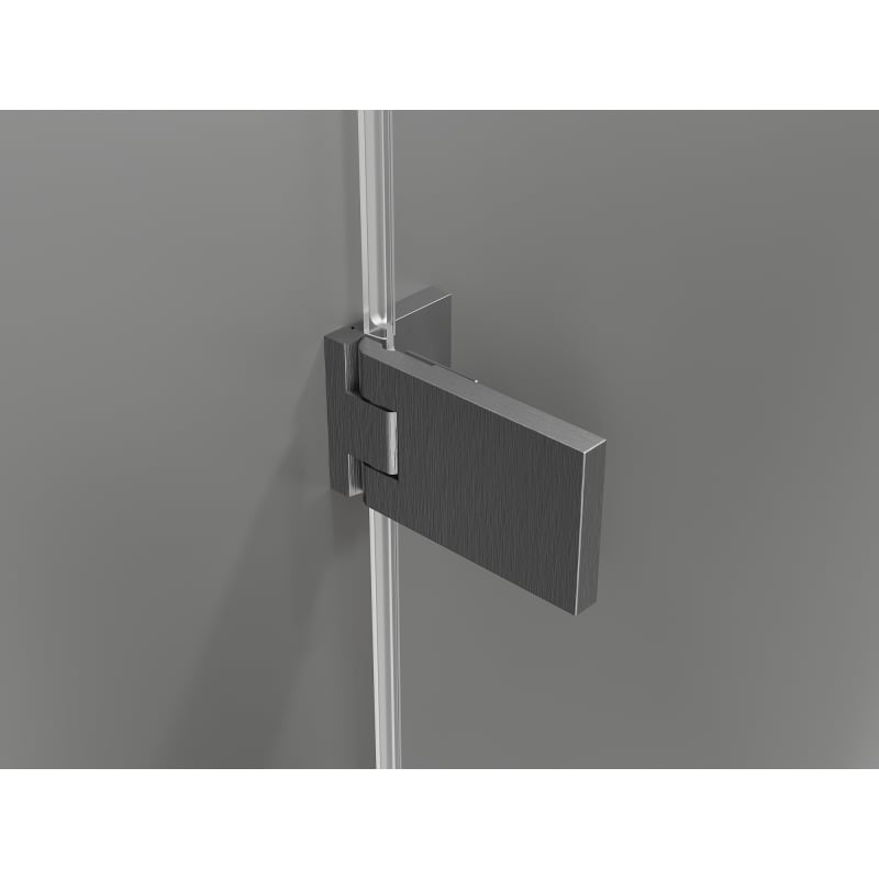 Mexen Lunar-F L drzwi prysznicowe składane prawe 115 cm, transparent, gun gray szczotkowany - 836SL-115-050-66-00-P