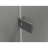 Mexen Lunar-F L drzwi prysznicowe składane prawe 120 cm, transparent, gun gray szczotkowany - 836SL-120-050-66-00-P