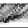 Mexen Lunar-F L drzwi prysznicowe składane prawe 125 cm, transparent, gun gray szczotkowany - 836SL-125-050-66-00-P