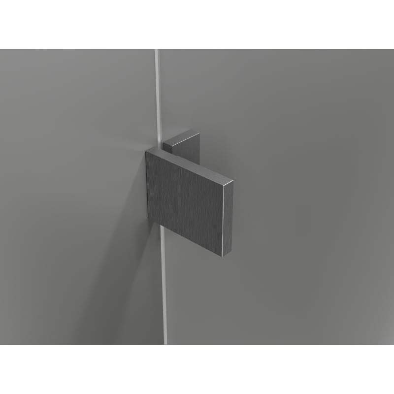 Mexen Lunar-F L drzwi prysznicowe składane prawe 135 cm, transparent, gun gray szczotkowany - 836SL-135-050-66-00-P