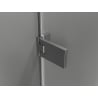 Mexen Lunar-F L drzwi prysznicowe składane prawe 135 cm, transparent, gun gray szczotkowany - 836SL-135-050-66-00-P