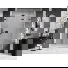Mexen Lunar-F L drzwi prysznicowe składane prawe 140 cm, transparent, gun gray szczotkowany - 836SL-140-050-66-00-P