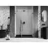 Mexen Lunar-B drzwi prysznicowe uchylne prawe 130 cm, transparent, gun metal - 832S-130-050-95-00-P