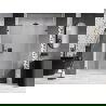 Mexen Lunar-B drzwi prysznicowe uchylne prawe 135 cm, transparent, gun metal - 832S-135-050-95-00-P