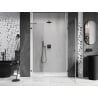Mexen Lunar-B drzwi prysznicowe uchylne prawe 150 cm, transparent, gun metal - 832S-150-050-95-00-P