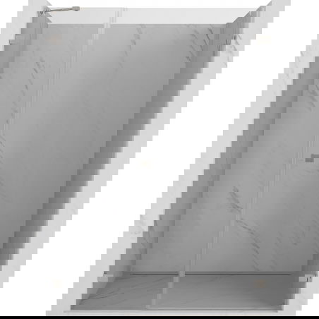 Mexen Lunar-B drzwi prysznicowe uchylne prawe 135 cm, transparent, nikiel szczotkowany - 832S-135-050-97-00-P