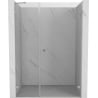 Mexen Lunar-B drzwi prysznicowe uchylne prawe 135 cm, transparent, nikiel szczotkowany - 832S-135-050-97-00-P