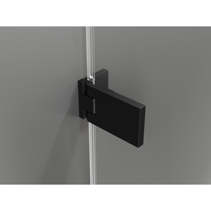 Mexen Lunar-F L drzwi prysznicowe składane prawe 145 cm, transparent, czarne - 836SL-145-050-70-00-P