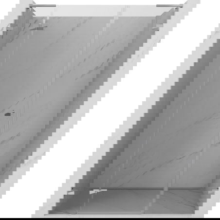 Mexen Lunar L drzwi prysznicowe uchylne lewe 125 cm, transparent, chrom - 834SL-125-050-01-00-L