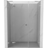 Mexen Lunar L drzwi prysznicowe uchylne lewe 130 cm, transparent, chrom - 834SL-130-050-01-00-L