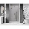 Mexen Lunar L drzwi prysznicowe uchylne lewe 130 cm, transparent, chrom - 834SL-130-050-01-00-L