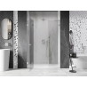 Mexen Lunar L drzwi prysznicowe uchylne lewe 150 cm, transparent, chrom - 834SL-150-050-01-00-L