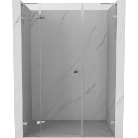 Mexen Lunar L drzwi prysznicowe uchylne lewe 155 cm, transparent, chrom - 834SL-155-050-01-00-L