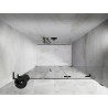 Mexen Lunar-F L drzwi prysznicowe składane prawe 115 cm, transparent, gun metal - 836SL-115-050-95-00-P