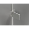 Mexen Lunar-F L drzwi prysznicowe składane prawe 115 cm, transparent, nikiel szczotkowany - 836SL-115-050-97-00-P