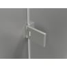 Mexen Lunar-F L drzwi prysznicowe składane prawe 115 cm, transparent, nikiel szczotkowany - 836SL-115-050-97-00-P