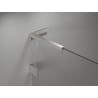 Mexen Lunar-F L drzwi prysznicowe składane prawe 115 cm, transparent, nikiel szczotkowany - 836SL-115-050-97-00-P
