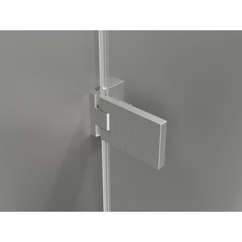 Mexen Lunar-F L drzwi prysznicowe składane prawe 120 cm, transparent, nikiel szczotkowany - 836SL-120-050-97-00-P