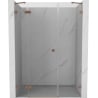 Mexen Lunar drzwi prysznicowe uchylne lewe 120 cm, transparent, miedź szczotkowana - 834S-120-050-65-00-L