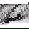 Mexen Lunar drzwi prysznicowe uchylne lewe 140 cm, transparent, miedź szczotkowana - 834S-140-050-65-00-L