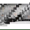 Mexen Lunar drzwi prysznicowe uchylne lewe 140 cm, transparent, miedź szczotkowana - 834S-140-050-65-00-L