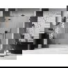 Mexen Lunar drzwi prysznicowe uchylne lewe 140 cm, transparent, gun gray szczotkowany - 834S-140-050-66-00-L
