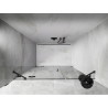 Mexen Lunar drzwi prysznicowe uchylne lewe 150 cm, transparent, gun gray szczotkowany - 834S-150-050-66-00-L