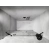 Mexen Lunar drzwi prysznicowe uchylne lewe 135 cm, transparent, czarne - 834S-135-050-70-00-L