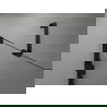 Mexen Lunar drzwi prysznicowe uchylne lewe 140 cm, transparent, czarne - 834S-140-050-70-00-L