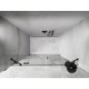 Mexen Lunar drzwi prysznicowe uchylne lewe 140 cm, transparent, gun metal - 834S-140-050-95-00-L