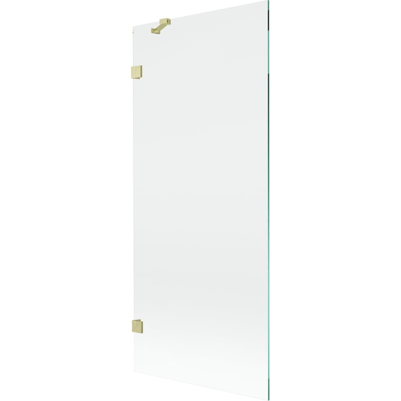 Mexen Lunar parawan nawannowy 1-skrzydłowy 80 x 150 cm, transparent, złoty szczotkowany - 897-080-000-55-00